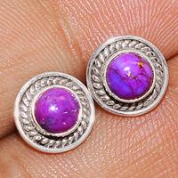 Purple Mohave Turquoise Studs-PMTS120