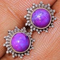 Purple Mohave Turquoise Studs-PMTS38