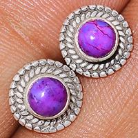 Purple Mohave Turquoise Studs-PMTS44