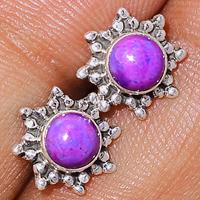 Purple Mohave Turquoise Studs-PMTS60