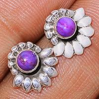 Purple Mohave Turquoise Studs-PMTS61