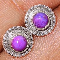 Purple Mohave Turquoise Studs-PMTS75