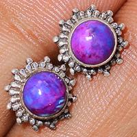 Purple Mohave Turquoise Studs-PMTS79