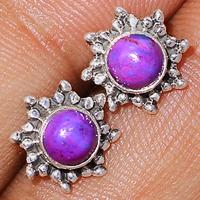 Purple Mohave Turquoise Studs-PMTS85