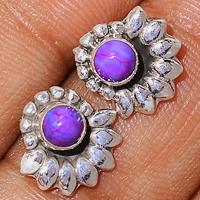 Purple Mohave Turquoise Studs-PMTS90