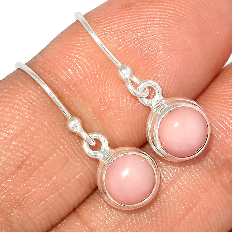 1" Pink Opal Earrings - PNKE384