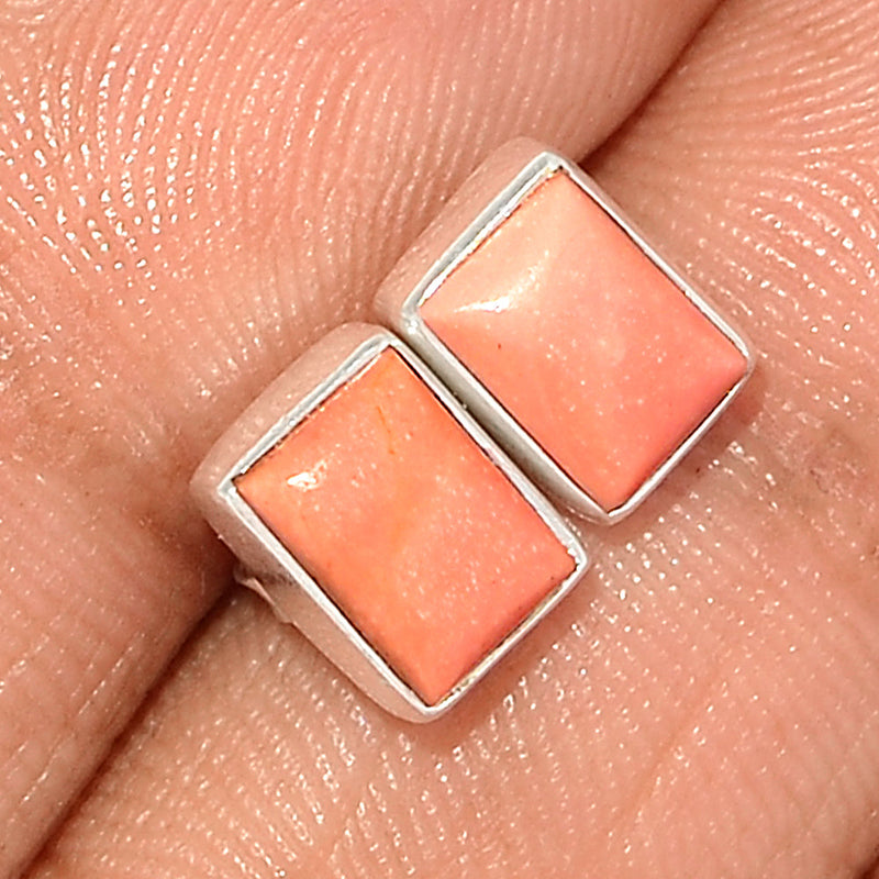 Australian Pink Opal Studs - POAS10