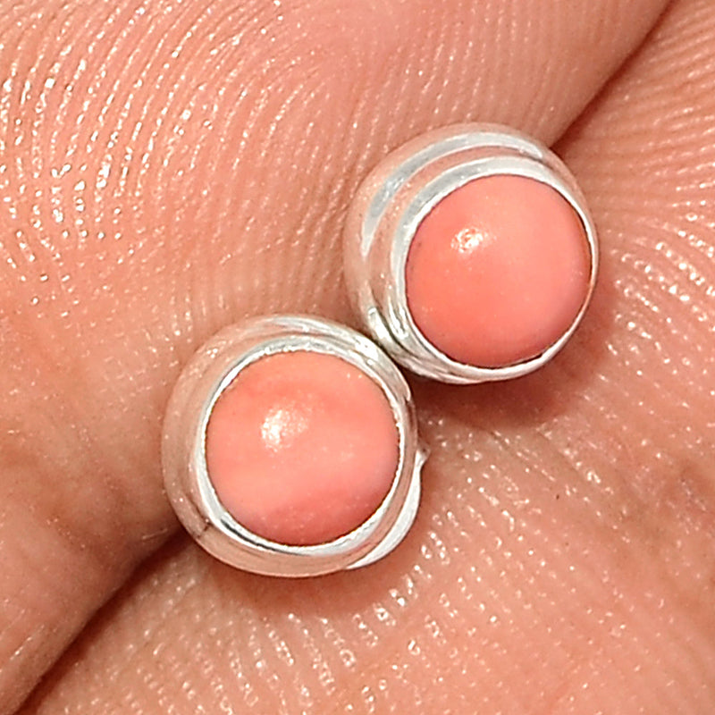 Australian Pink Opal Studs - POAS11