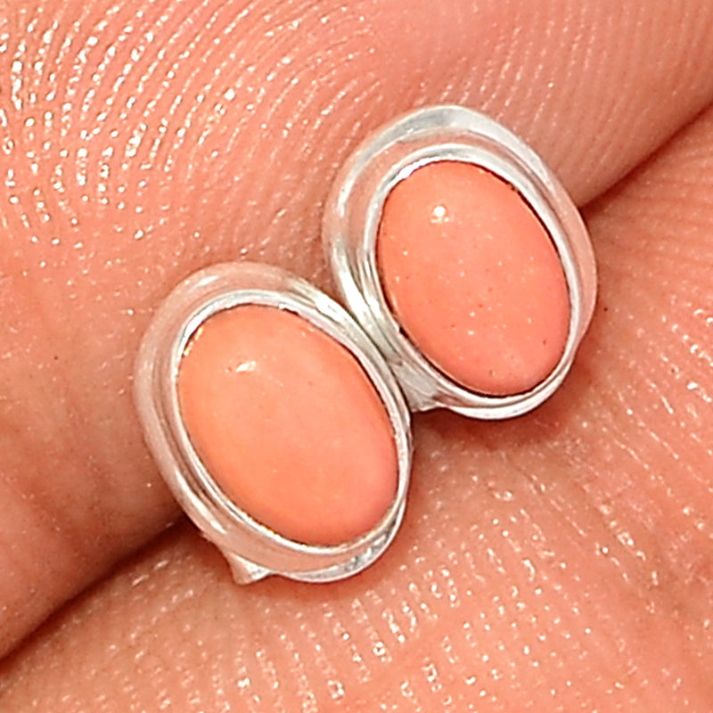 Australian Pink Opal Studs - POAS32