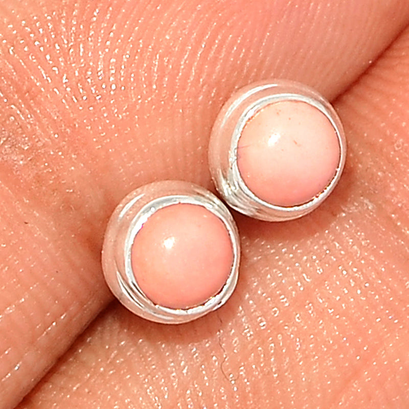 Australian Pink Opal Studs - POAS41