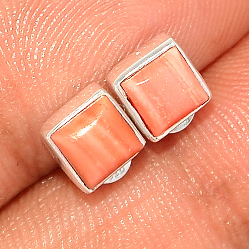 Australian Pink Opal Studs - POAS48