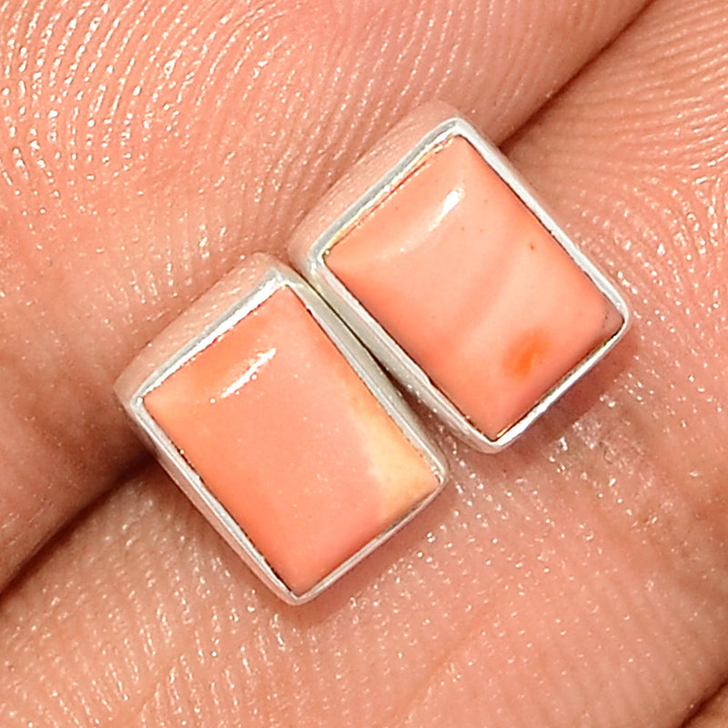 Australian Pink Opal Studs - POAS8