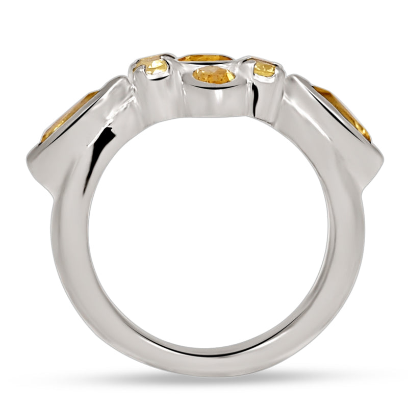 6*3 MM Marquise - Citrine Silver Ring - R5063C