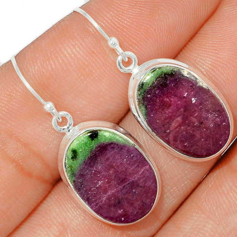 1.3" Ruby Zoisite Earrings - RBZE203