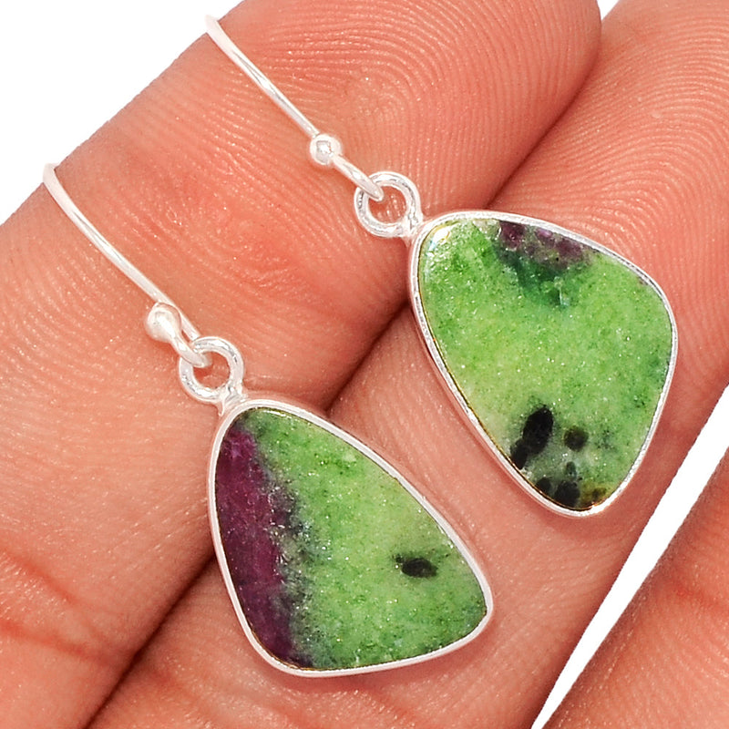 1.3" Ruby Zoisite Earrings - RBZE318