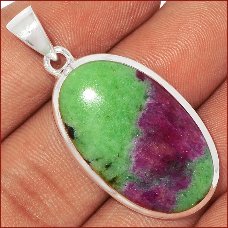 1.7" Ruby Zoisite Pendants - RBZP1184