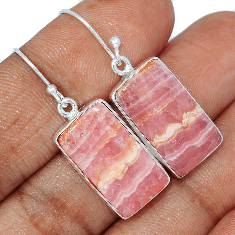 1.5" Rhodochrosite Earrings - RDOE924