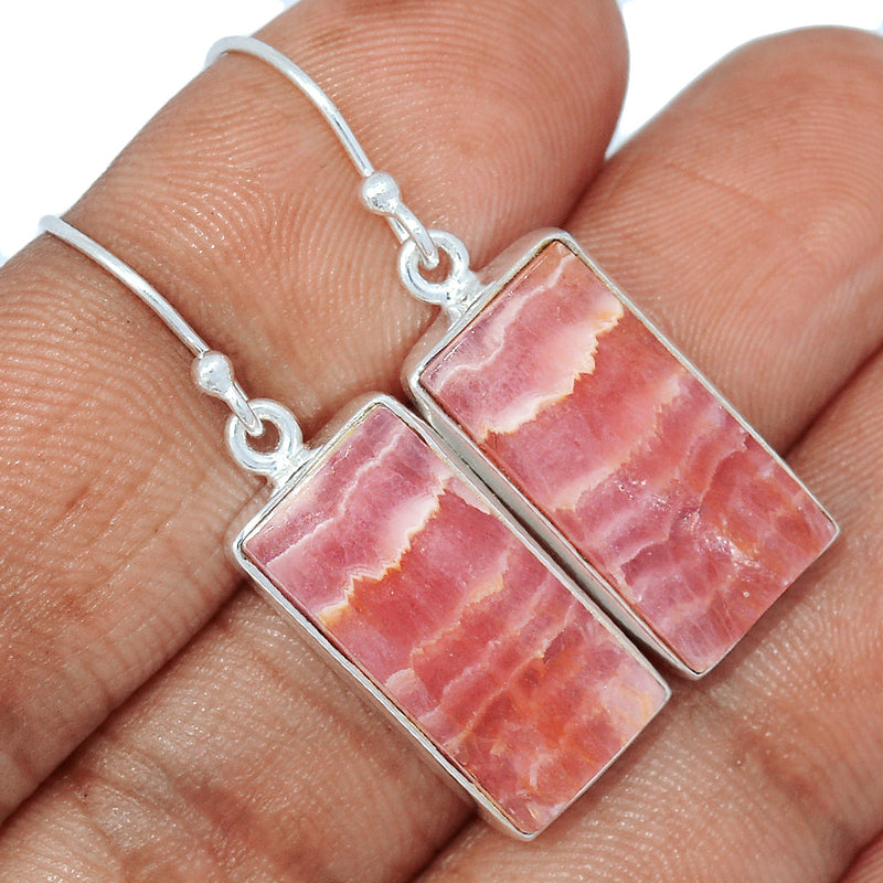 1.5" Rhodochrosite Earrings - RDOE926