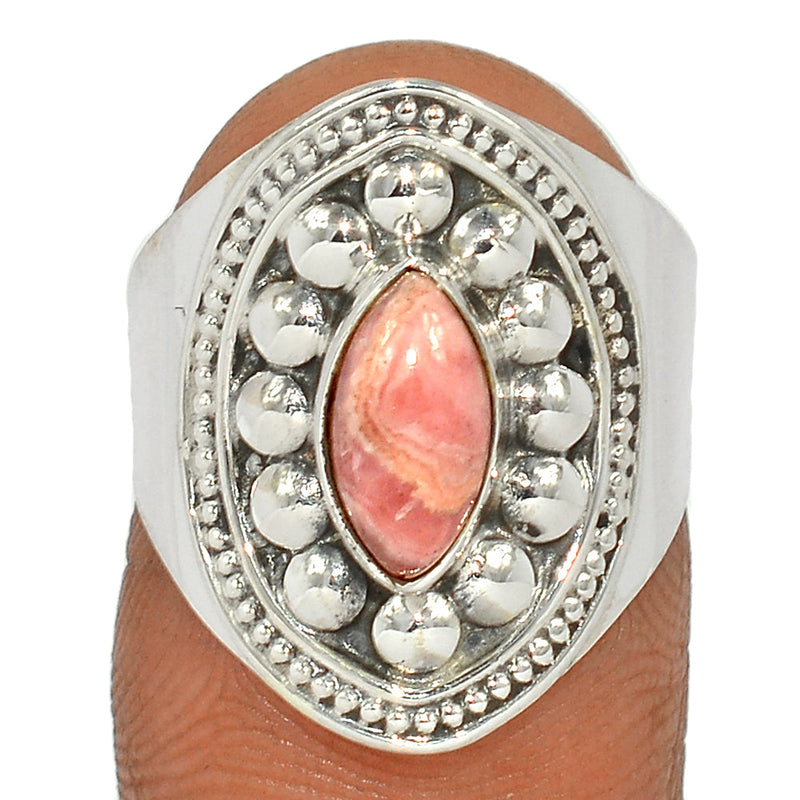 Fine Filigree - Rhodochrosite Ring - RDOR2195