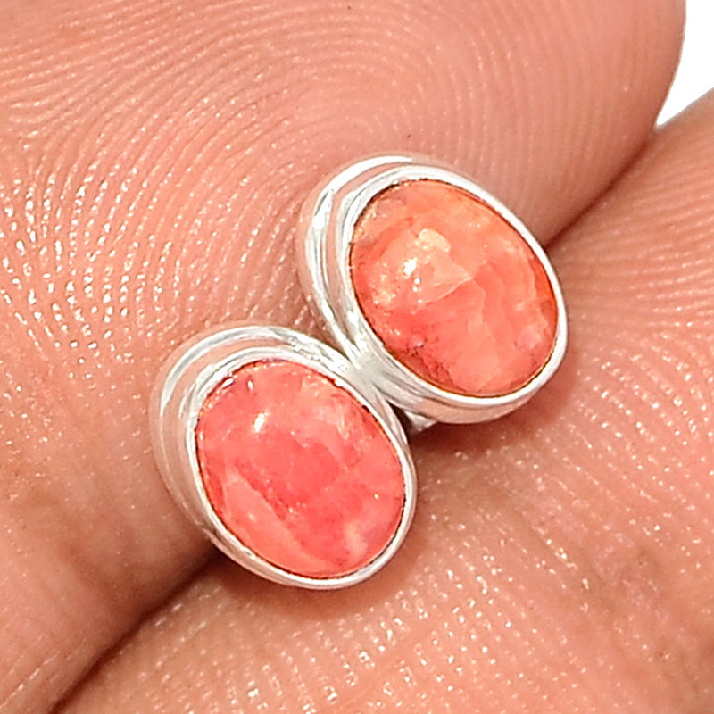 Rhodochrosite Studs - RDOS58