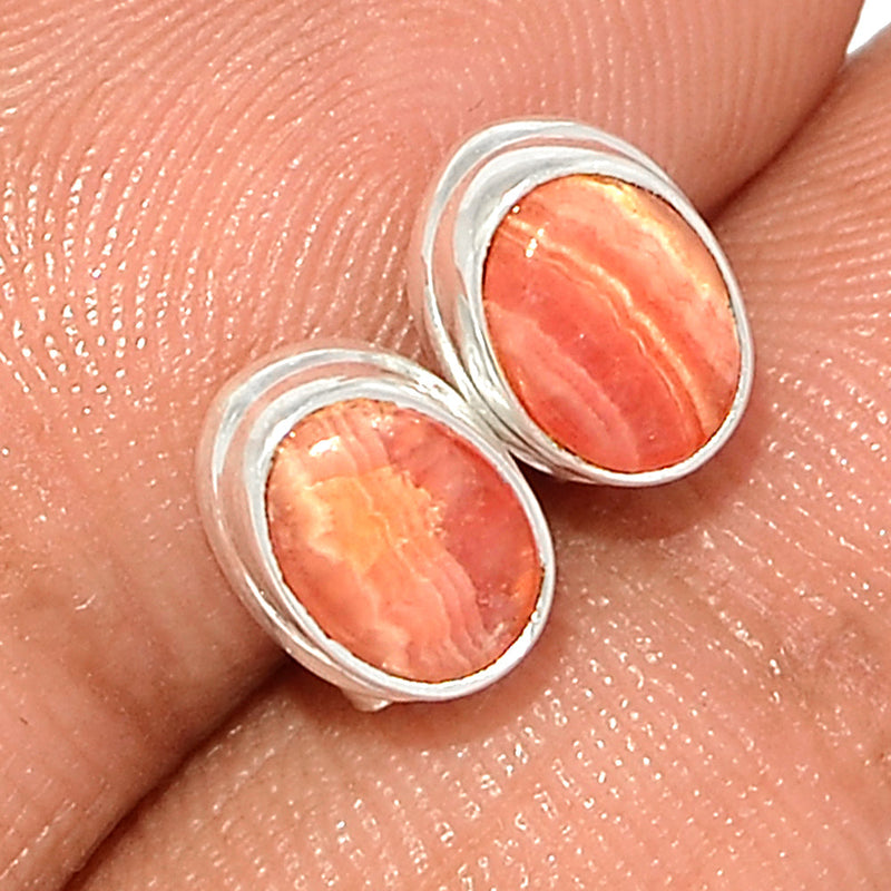 Rhodochrosite Studs - RDOS72