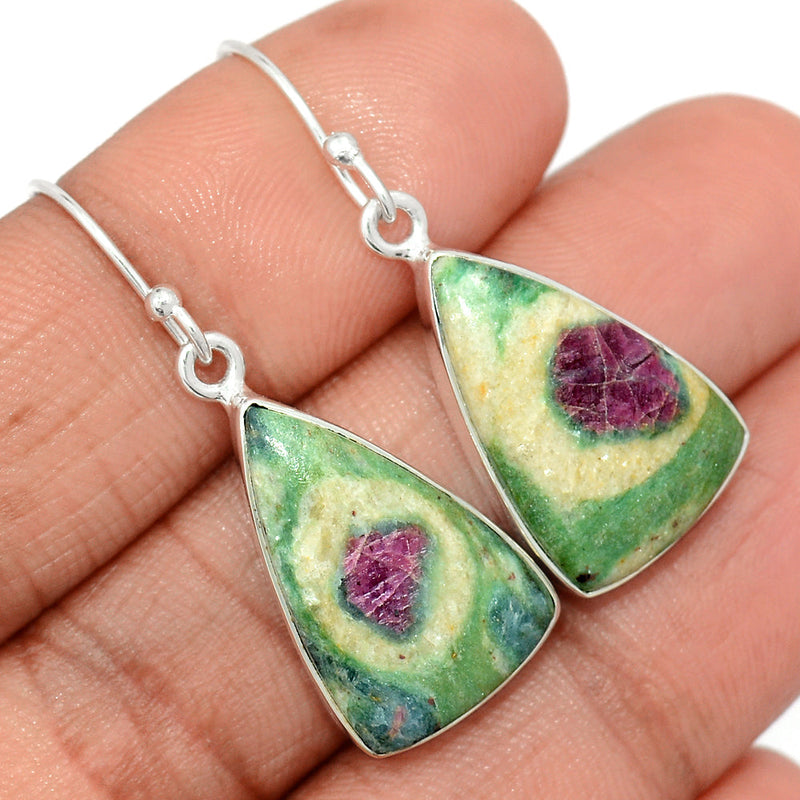 1.5" Ruby In Fuchsite Earrings - RIFE759