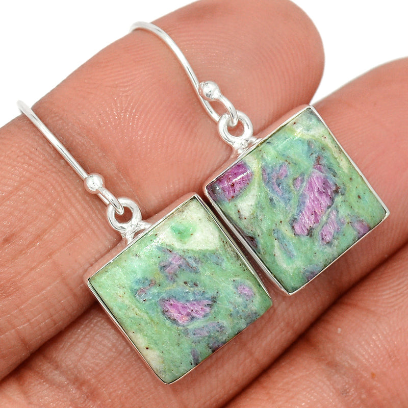 1.2" Ruby In Fuchsite Earrings - RIFE770