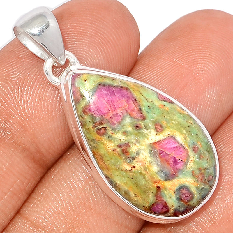 1.5" Ruby In Fuchsite Pendants - RIFP1826