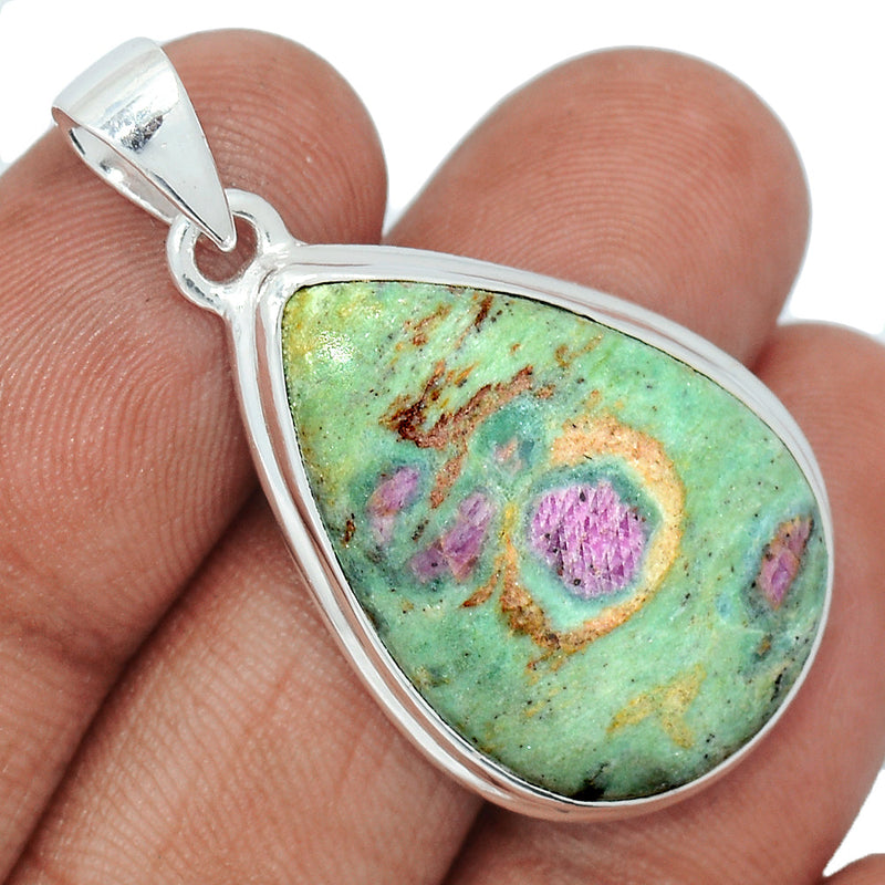 1.6" Ruby In Fuchsite Pendants - RIFP2008