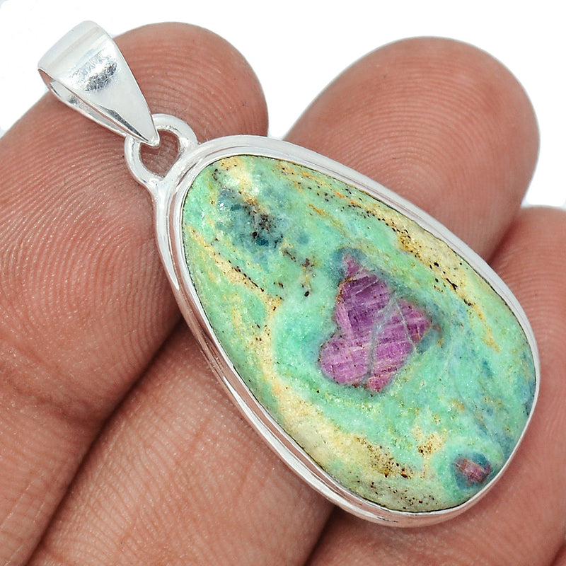 1.6" Ruby In Fuchsite Pendants - RIFP2012