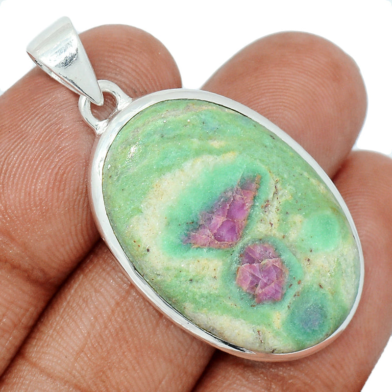 1.6" Ruby In Fuchsite Pendants - RIFP2028