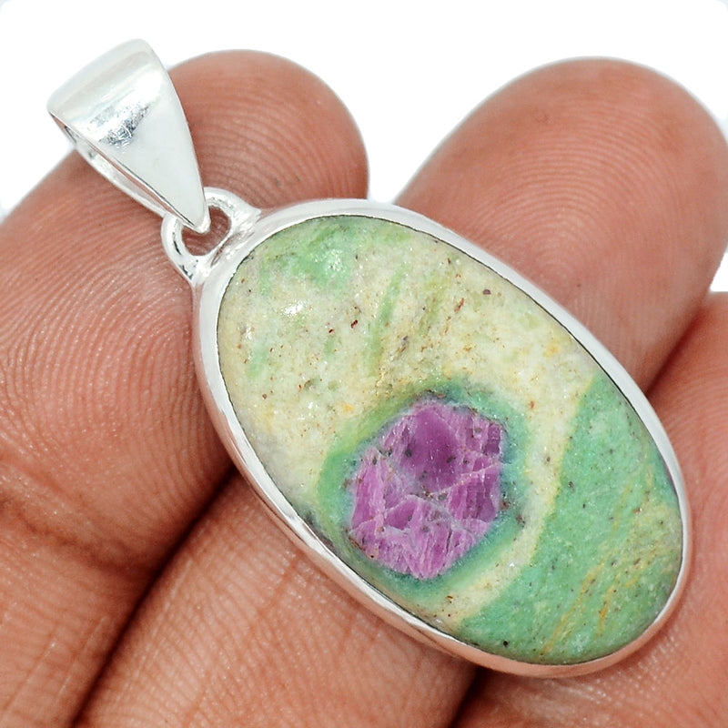 1.6" Ruby In Fuchsite Pendants - RIFP2033