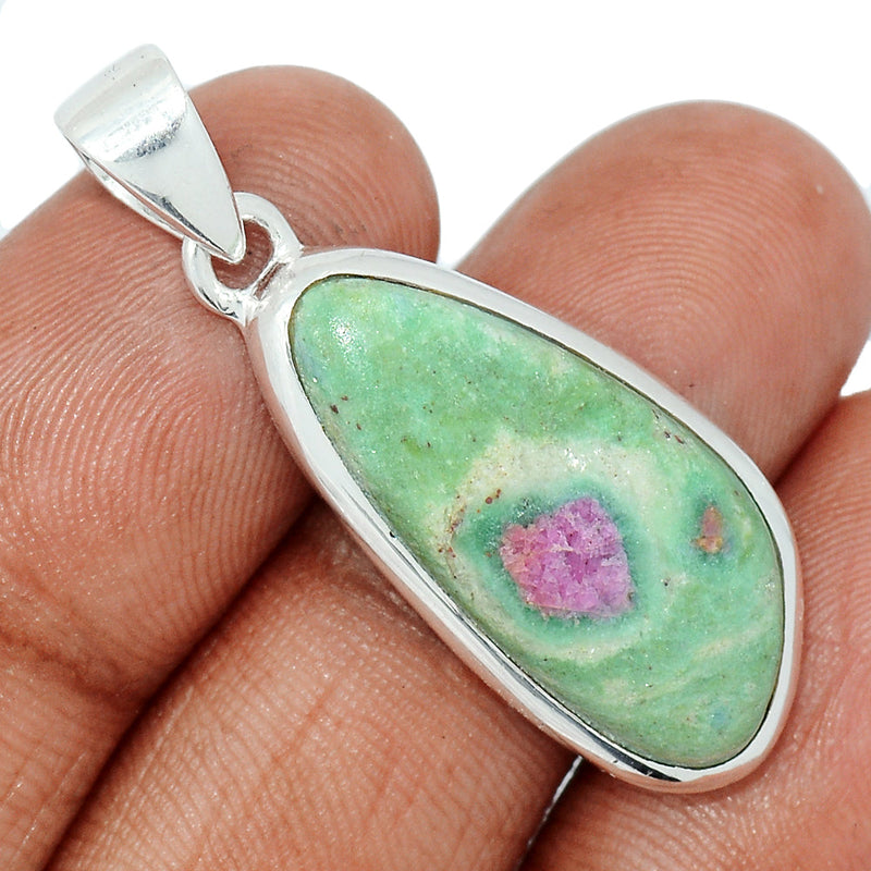 1.6" Ruby In Fuchsite Pendants - RIFP2034