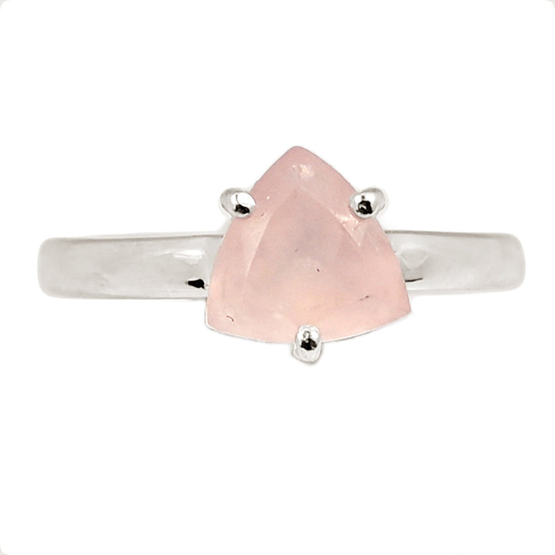 Claw - Rose Quartz Faceted Ring - RQFR1084