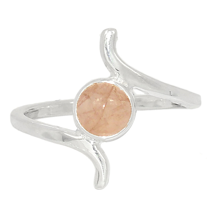 Small Plain - Rose Quartz Ring - RQZR2904