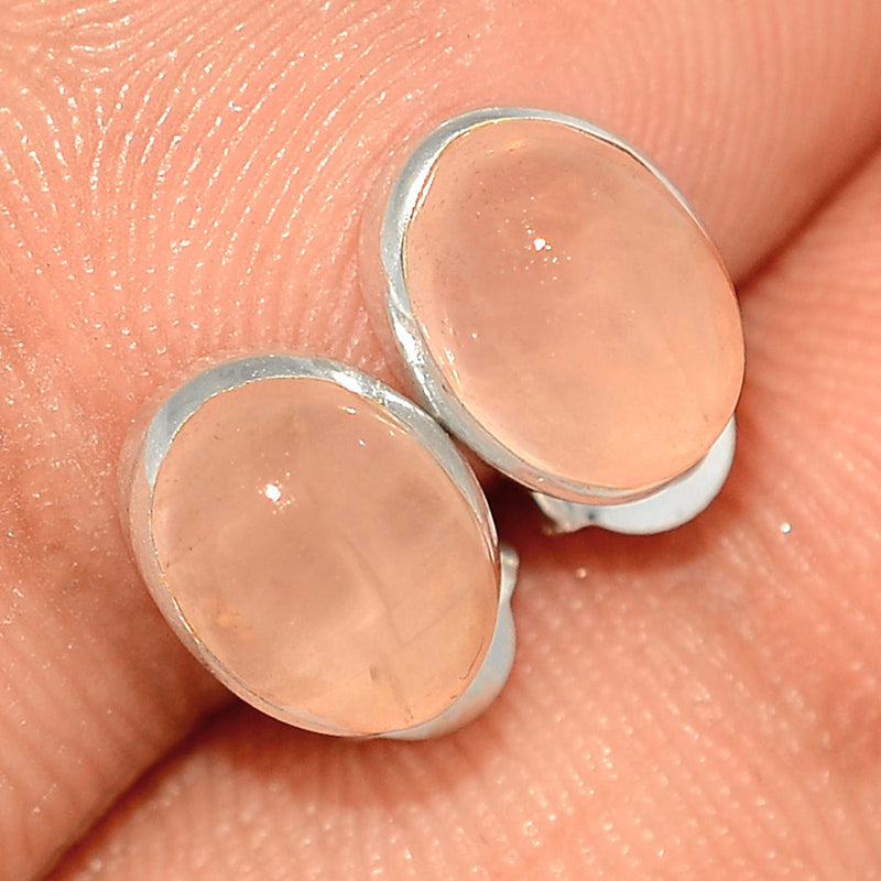 Rose Quartz Studs - RQZS335