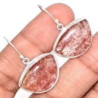 Strawberry Quartz Earring-SBQE4