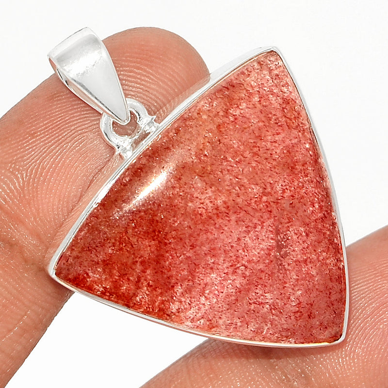 1.6" Strawberry Quartz Pendants - SBQP214