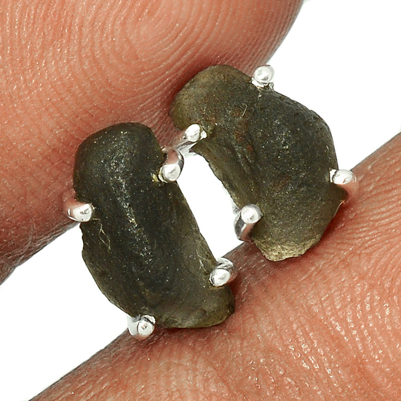 Claw - Saffordite Tektite Studs - SDTS99