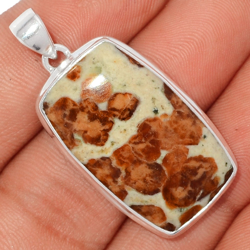 1.6" Spessartine Garnet In Limestone Pendants - SGIP101