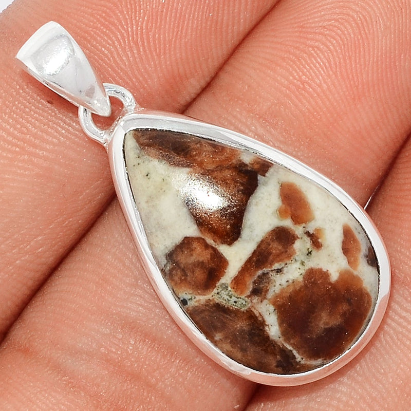 1.5" Spessartine Garnet In Limestone Pendants - SGIP114