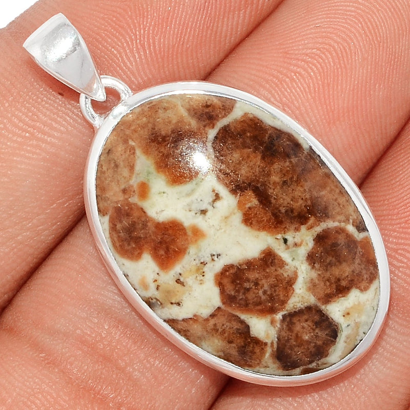 1.6" Spessartine Garnet In Limestone Pendants - SGIP115