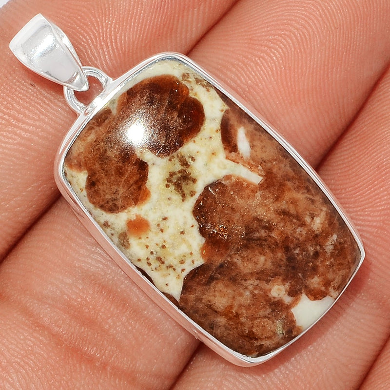 1.6" Spessartine Garnet In Limestone Pendants - SGIP119