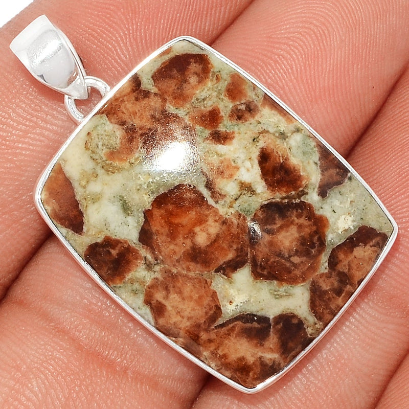 1.7" Spessartine Garnet In Limestone Pendants - SGIP141