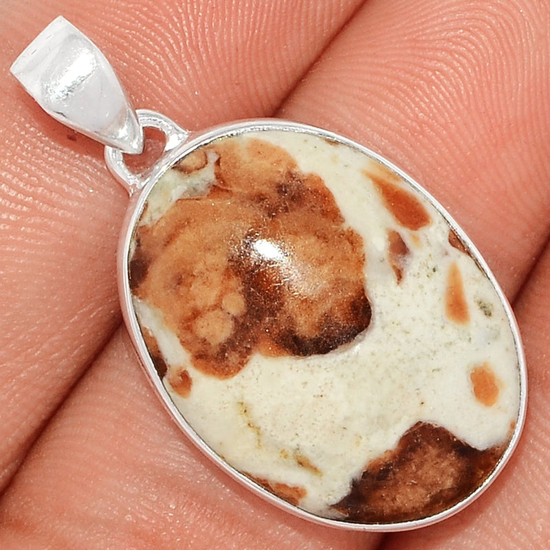 1.5" Spessartine Garnet In Limestone Pendants - SGIP149