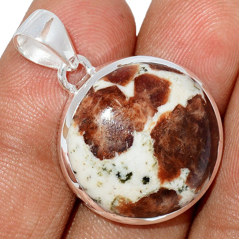 1.2" Spessartine Garnet In Limestone Pendants - SGIP6