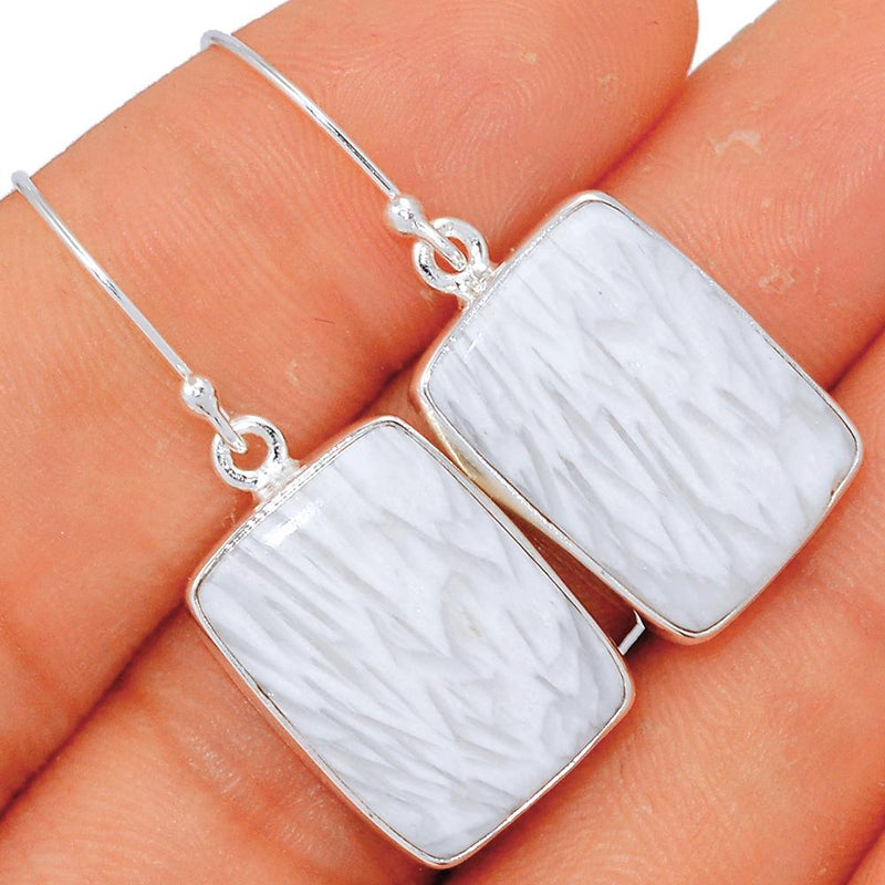 1.6" Scolecite Earrings - SLTE114