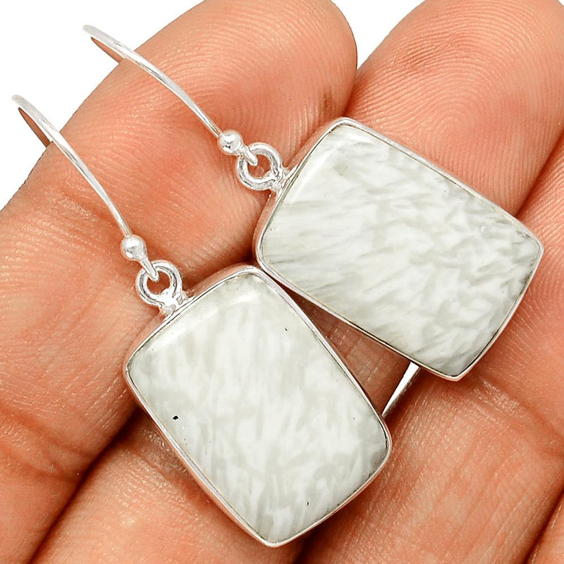 1.5" Scolecite Earrings - SLTE125