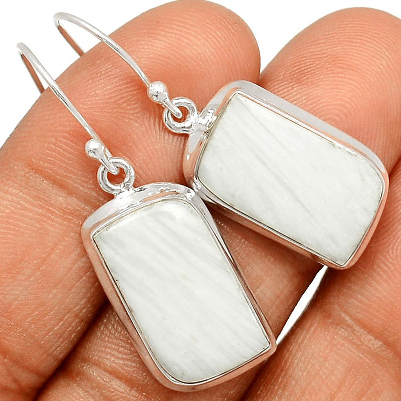 1.5" Scolecite Earrings - SLTE137