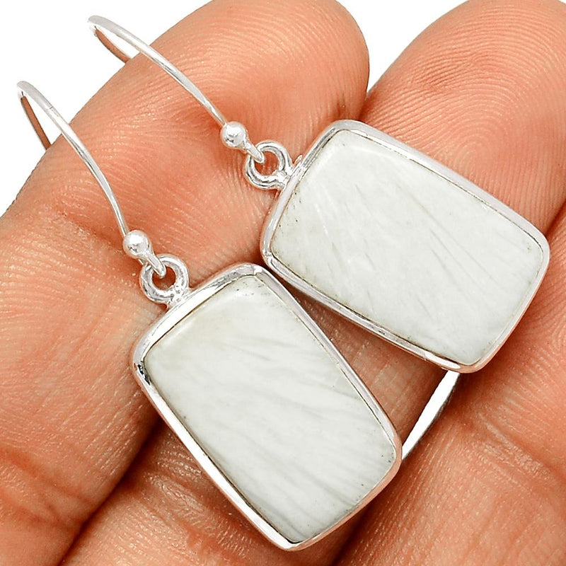 1.5" Scolecite Earrings - SLTE145